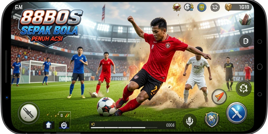 Tampilan gameplay utama dari 88BOS yang mengesankan