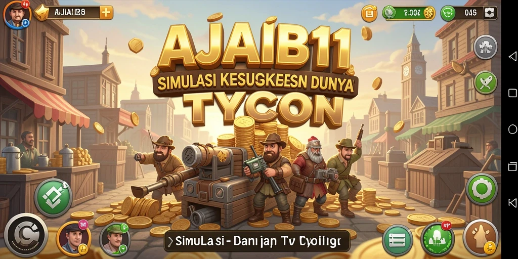 Tampilan gameplay AJAIB11 yang menarik dalam simulasi Tycoon.