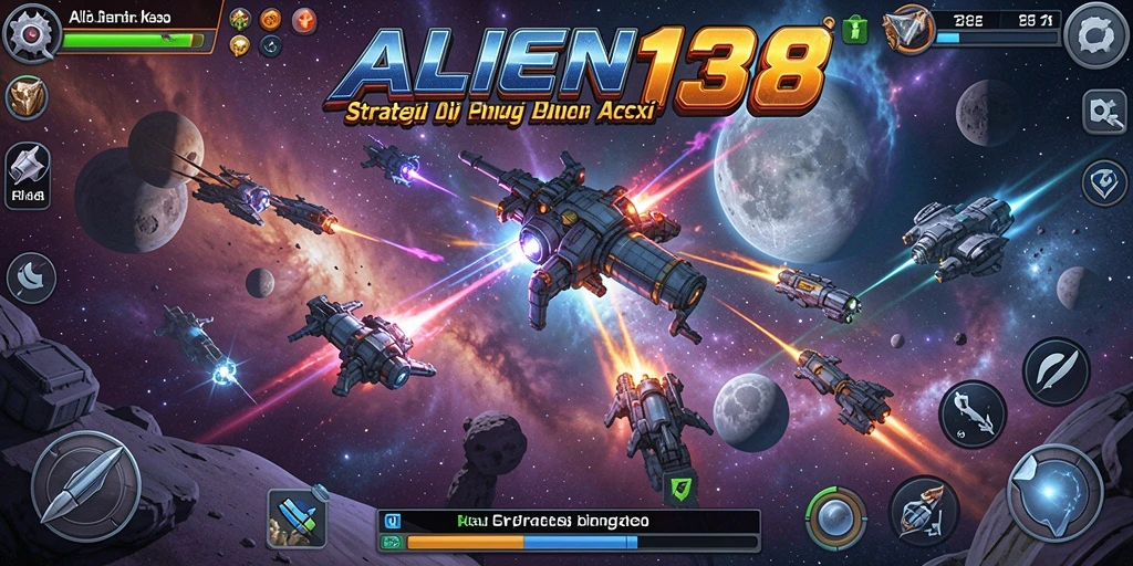 Tampilan gameplay menantang di luar angkasa dengan strategi mendalam.