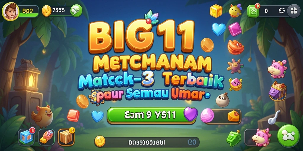 Gameplay menarik BIG11 dengan fitur Match-3 yang memikat.