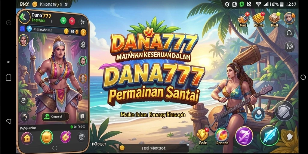 Tampilan gameplay DANA777 yang penuh warna dan menyenangkan.