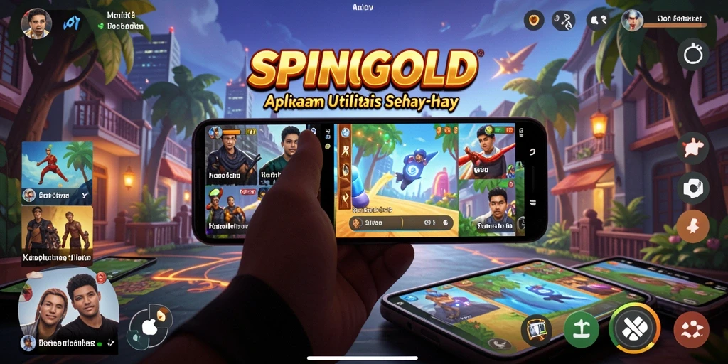 Tampilan utama SPINGOLD yang menampilkan fitur-fitur utilitas.